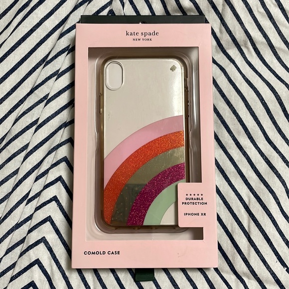 Kate Spade Glitter Rainbow iPhone XR Case